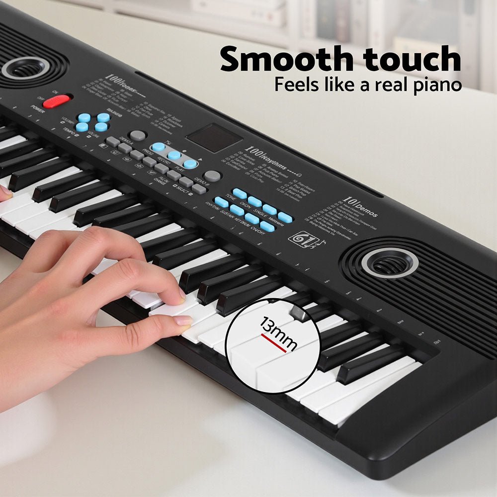 Alpha 61 - Key Digital Piano Keyboard Electric Kids Gift Black