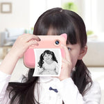 2.4 Hd Screen Kids Thermal Printing Camera - no Memory Card - Blue