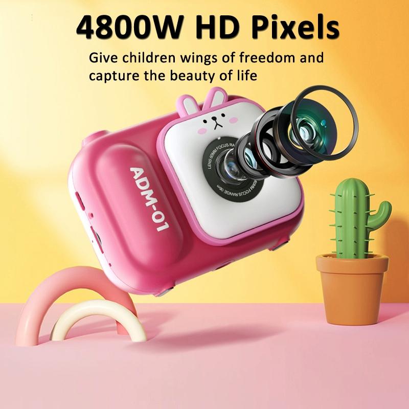 48Mp Dual Lens Kids Digital Camera With 2.4 Ips Screen And 32Gb Tf Card - Blue Fox - With 32G Tf Card Blue Fox
