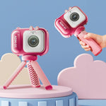 48Mp Dual Lens Kids Digital Camera With 2.4 Ips Screen And 32Gb Tf Card - Blue Fox - With 64G Tf Card Blue Fox