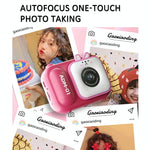 48Mp Dual Lens Kids Digital Camera With 2.4 Ips Screen And 32Gb Tf Card - Blue Fox - With 64G Tf Card Blue Fox