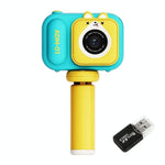 48Mp Dual Lens Kids Digital Camera With 2.4 Ips Screen And 32Gb Tf Card - Blue Fox - With 64G Tf Card Blue Fox
