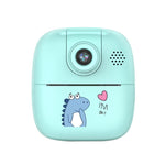 Blue Cartoon Kids Digital Camera with Rotating Lens - 32g Hd Print
