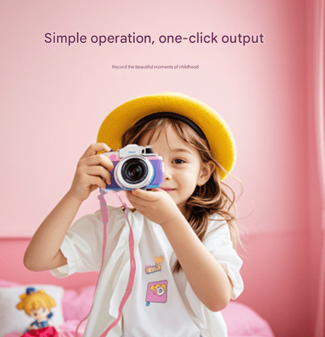 Blue Cat Cute Kids Digital Camera - Cat - Themed HD Camera with 32GB Memory Card