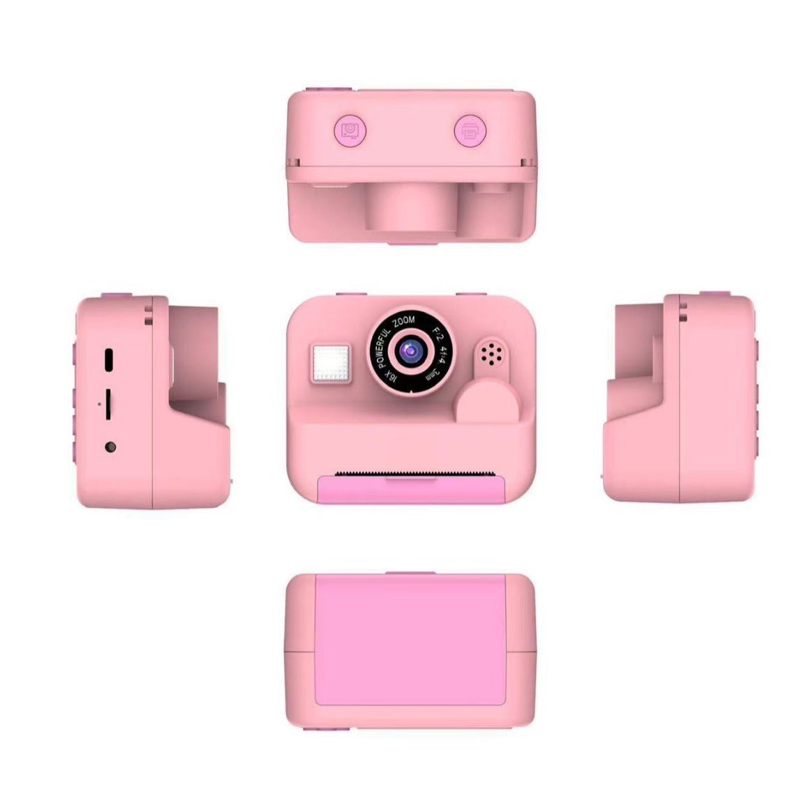 Instant Print Camera - 48MP Dual Lens, 2.4" IPS Screen, Thermal Printing(blue)