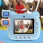 Instant Print Camera for Kids with Dual Lens and 2.4 - inch Screen - Pink
