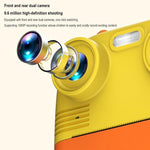 Instant Print Camera with Dual Lens - 2.8 Screen for Kids Blue - Pink + 32G Card