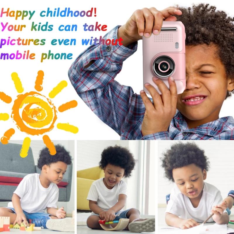 Kids' 2.4 Hd Reversible Camera with 8gb Memory Card & Reader - Pink