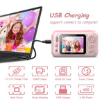 Kids' 2.4 Reversible Hd Photo Camera with Bracket - Yellow / Blue