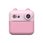 Kids Instant Print Digital Camera with 180° Flip Lens - 24MP Photos, 720P Video & Doodle Fun(pink)