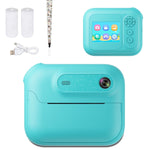 Kids Multi - Functional Camera Toy - Instant B&W Printing & Creative Stickers(white)