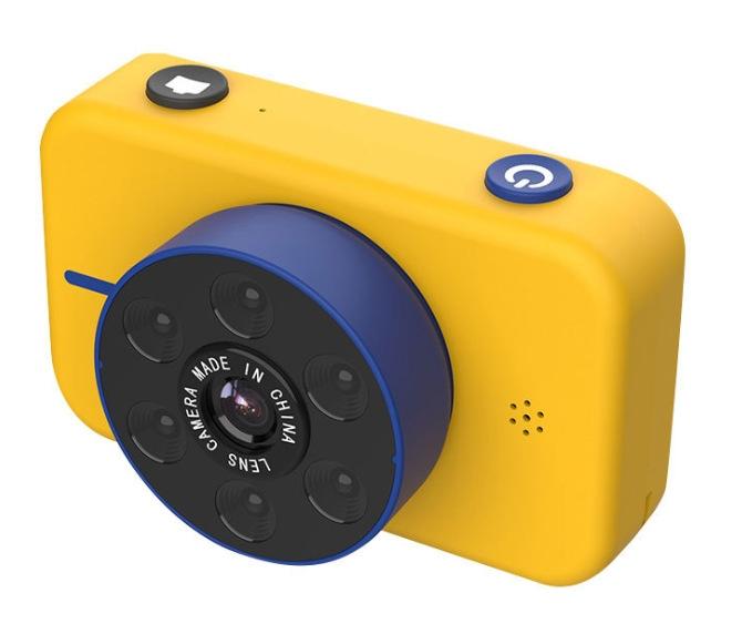 Mini 4k Dual Camera for Kids - 50mp Front & Rear - Yellow