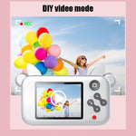 Mini Cartoon Digital Camera for Kids with Wifi - Brown