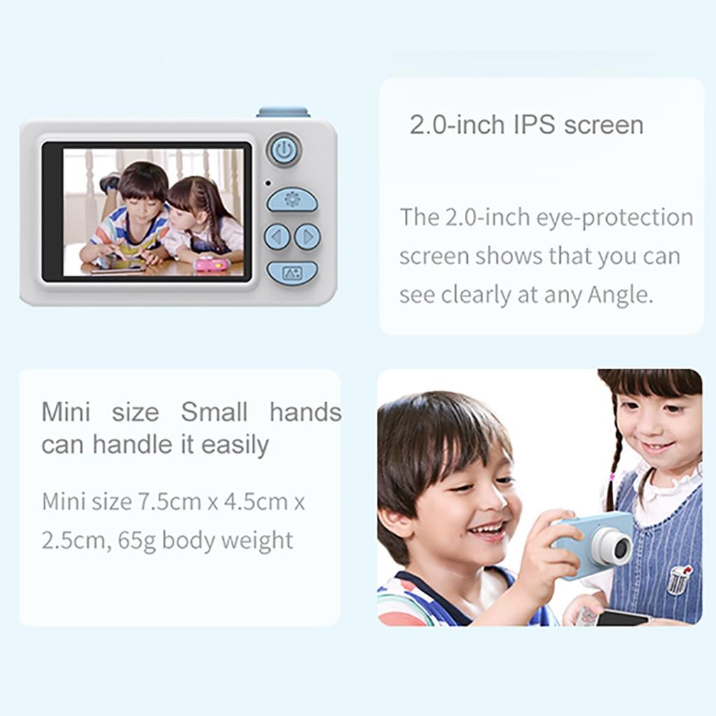 Mini Digital Sport Camera with 8.0mp Lens 2.0 Screen Elk - shaped Case & 32gb Memory for Kids