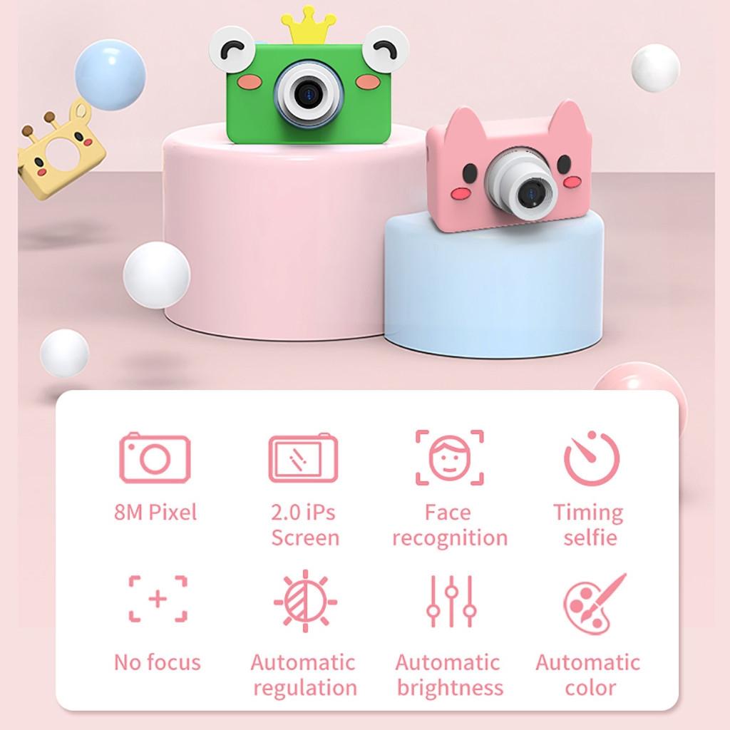 Mini Digital Sport Camera with 8.0mp Lens 2.0 Screen Elk - shaped Case & 32gb Memory for Kids