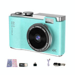 Retro Kids Camera With Dual - Lens 4K Hd Ccd - 2.4 Inch - Yellow