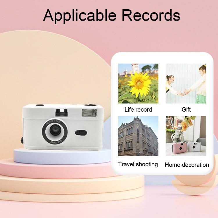 Retro Manual Reusable Film Camera for Kids - no Film - Black