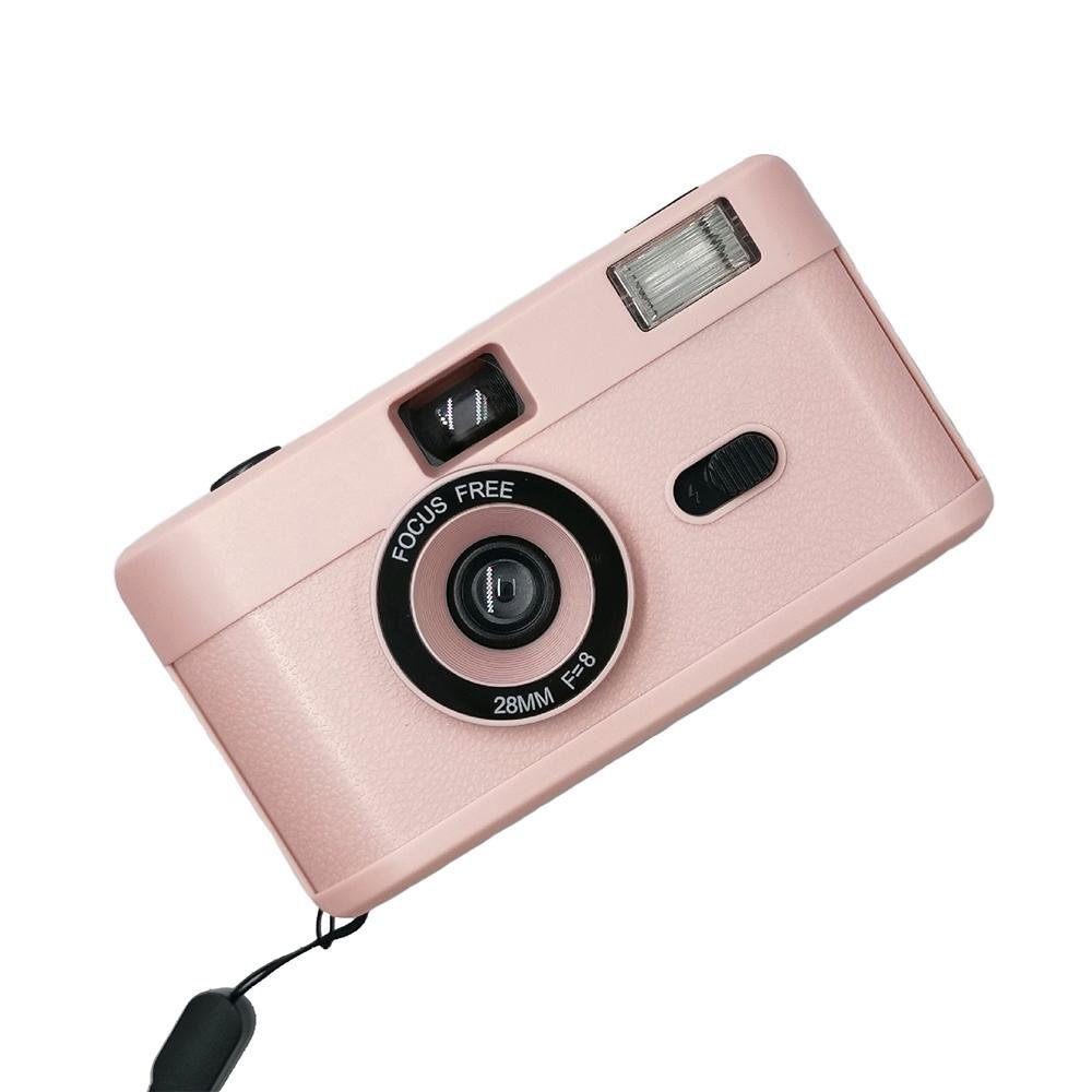 Retro Manual Reusable Film Camera for Kids - no Film - Black + Black