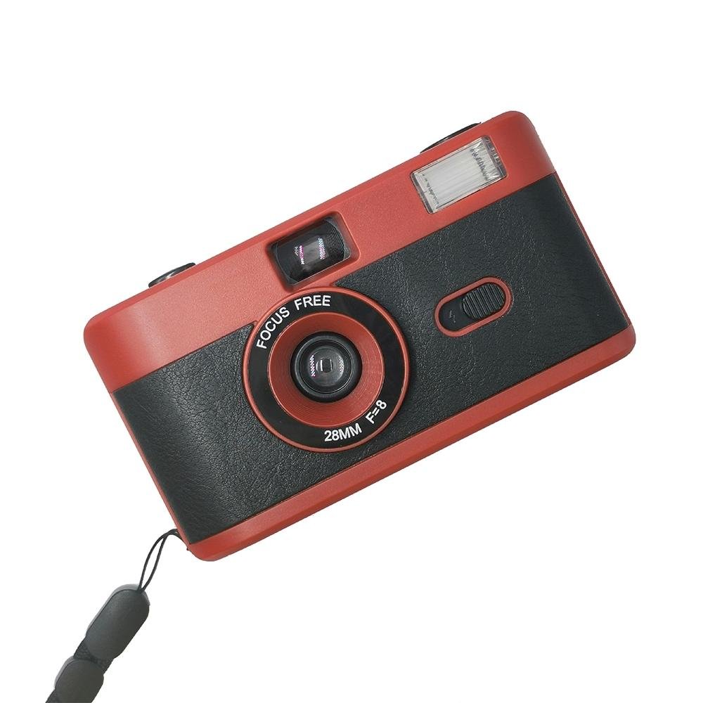 Retro Manual Reusable Film Camera for Kids - no Film - Black + Black