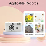 Retro Manual Reusable Film Camera for Kids - no Film - Red