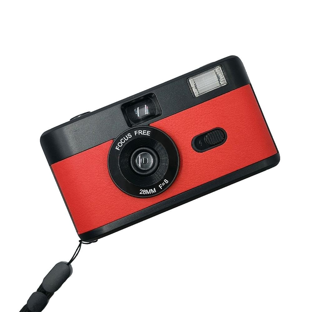 Retro Manual Reusable Film Camera for Kids - no Film - White + Green