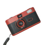 Retro Manual Reusable Film Camera for Kids - no Film - White + Pink Orange