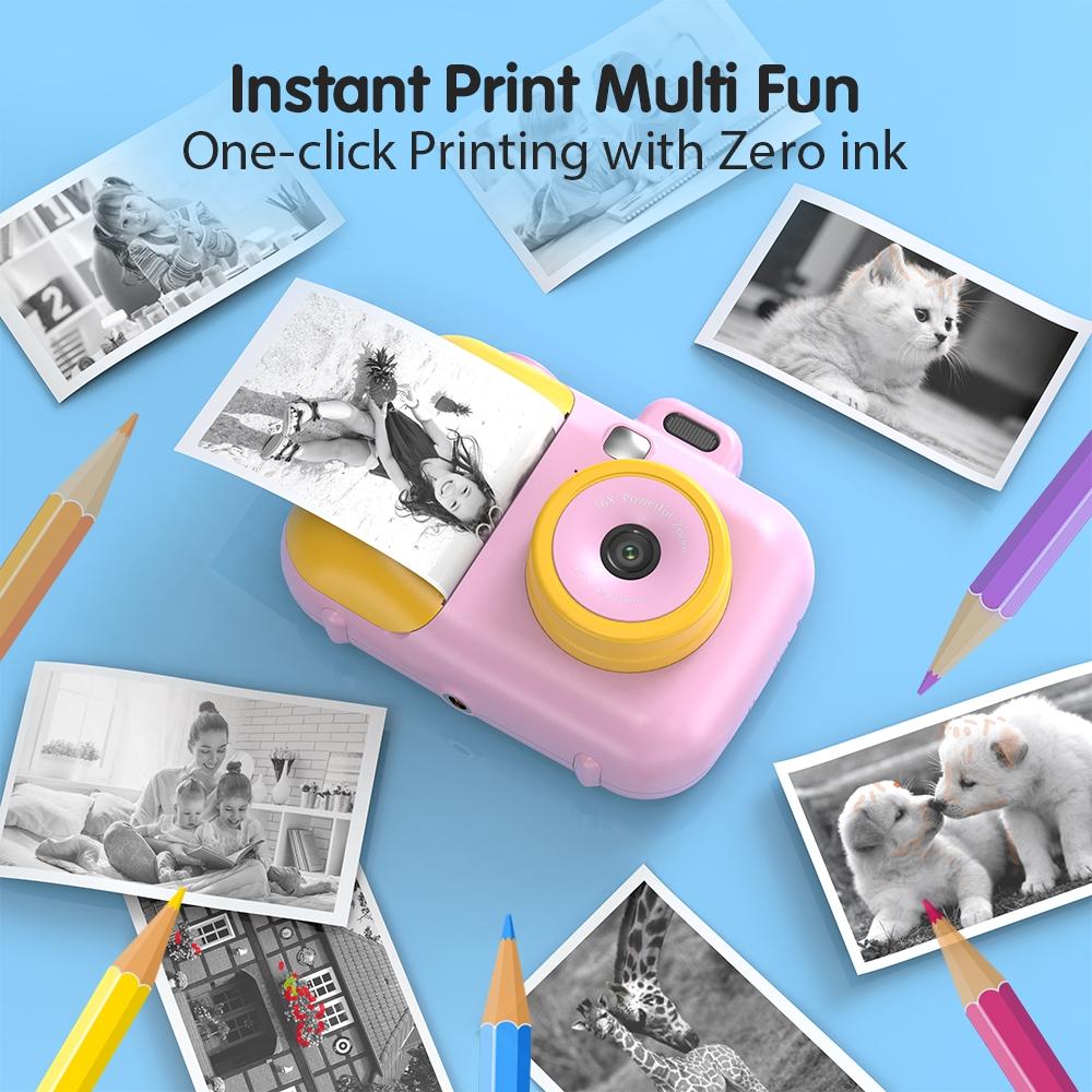 Smart Kids Thermal Camera With Printing Paper - 2.4 - Blue Focus - 503Af Pink Focus