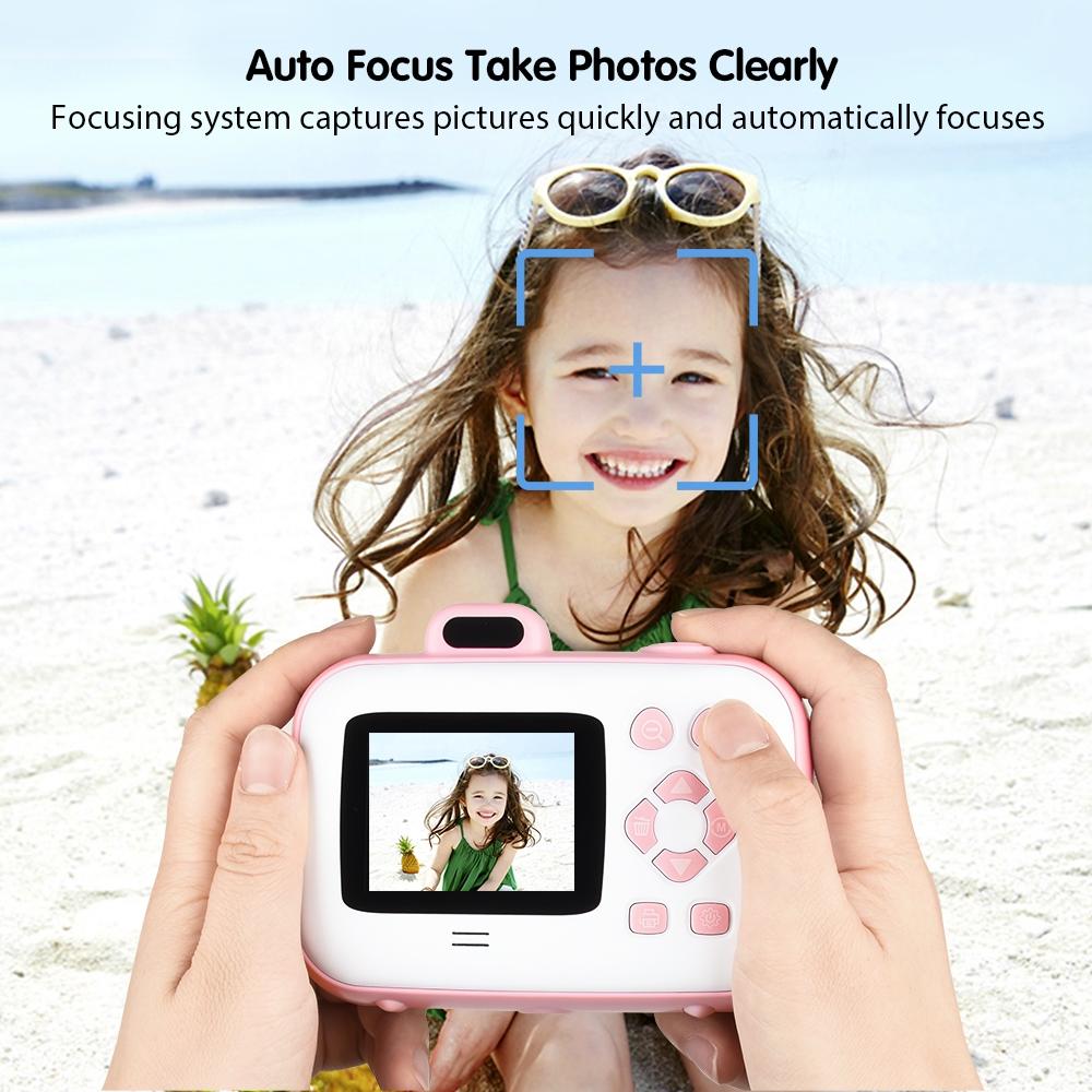 Smart Kids Thermal Camera With Printing Paper - 2.4 - Blue Focus - 503J Pink Fixed Focus