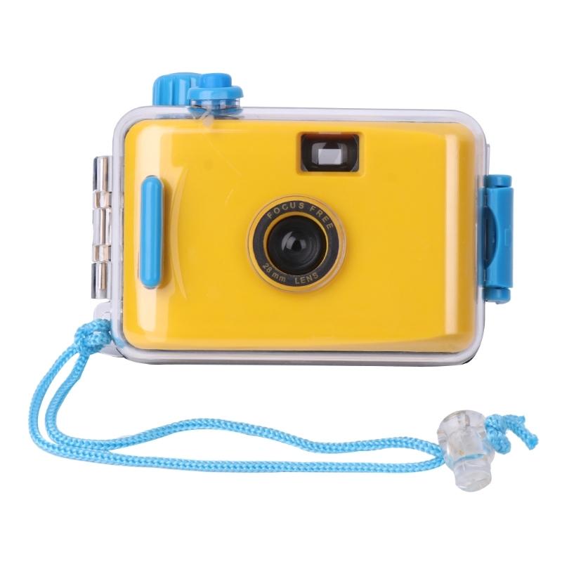 Waterproof Retro Film Camera for Kids - Mini Point - and - shoot 5m - Black White