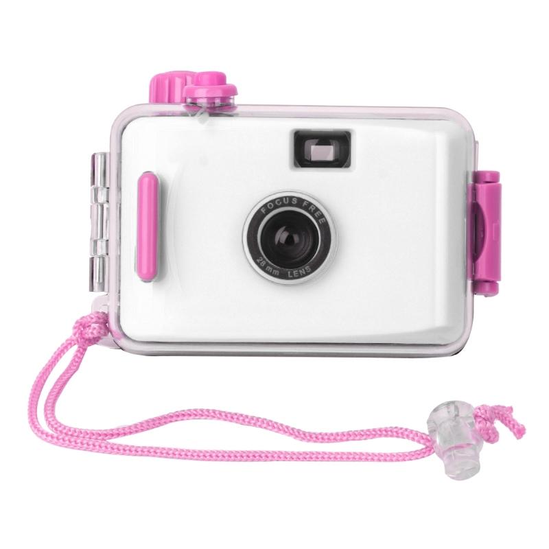 Waterproof Retro Film Camera for Kids - Mini Point - and - shoot 5m - White