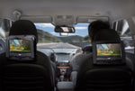 Laser 9 Inch Dual Screen DVD Player Black