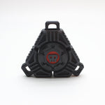 Two Sci - Fi Triangular Keychain Fidget Spinner - 3D Printed EDC Stress Relief Toy(black)