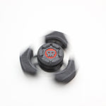 Two Sci - Fi Triangular Keychain Fidget Spinner - 3D Printed EDC Stress Relief Toy(black)