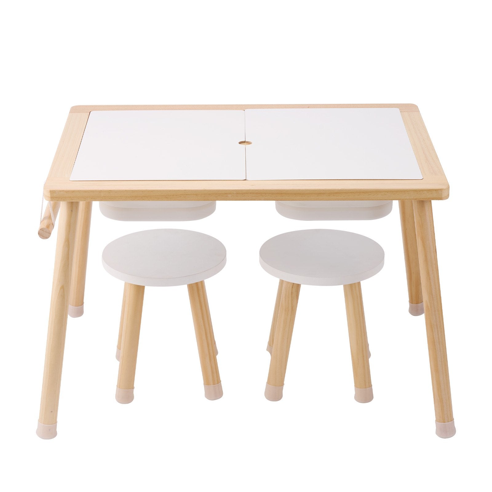 VEVOR Kids Sensory Table & Chair Set Sand Water Play Table with 2 Storage Bins