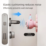 4 Pcs Pink Adorable Bear Wall Protector - Multi - Use Self - Adhesive Door Stopper Bumper