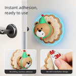 4 Pcs Pink Adorable Bear Wall Protector - Multi - Use Self - Adhesive Door Stopper Bumper