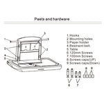 VEVOR Horizontal Baby Changing Table Wall-mounted Baby Diaper Changing Station Vertical Fold Down Baby Changing Table