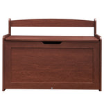 VEVOR Kids Toy Storage Bench Wooden Toy Box Chest 32.68 x 17.91 x 24.02" Cherry