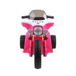 Rigo Kids Electric Ride On Patrol Police Car Harley-Inspired 6V Pink
