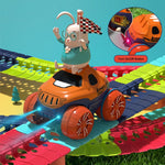 Changeable Track In The Dark Track with LED Light - Up Race Car Flexible Track Toy 184
