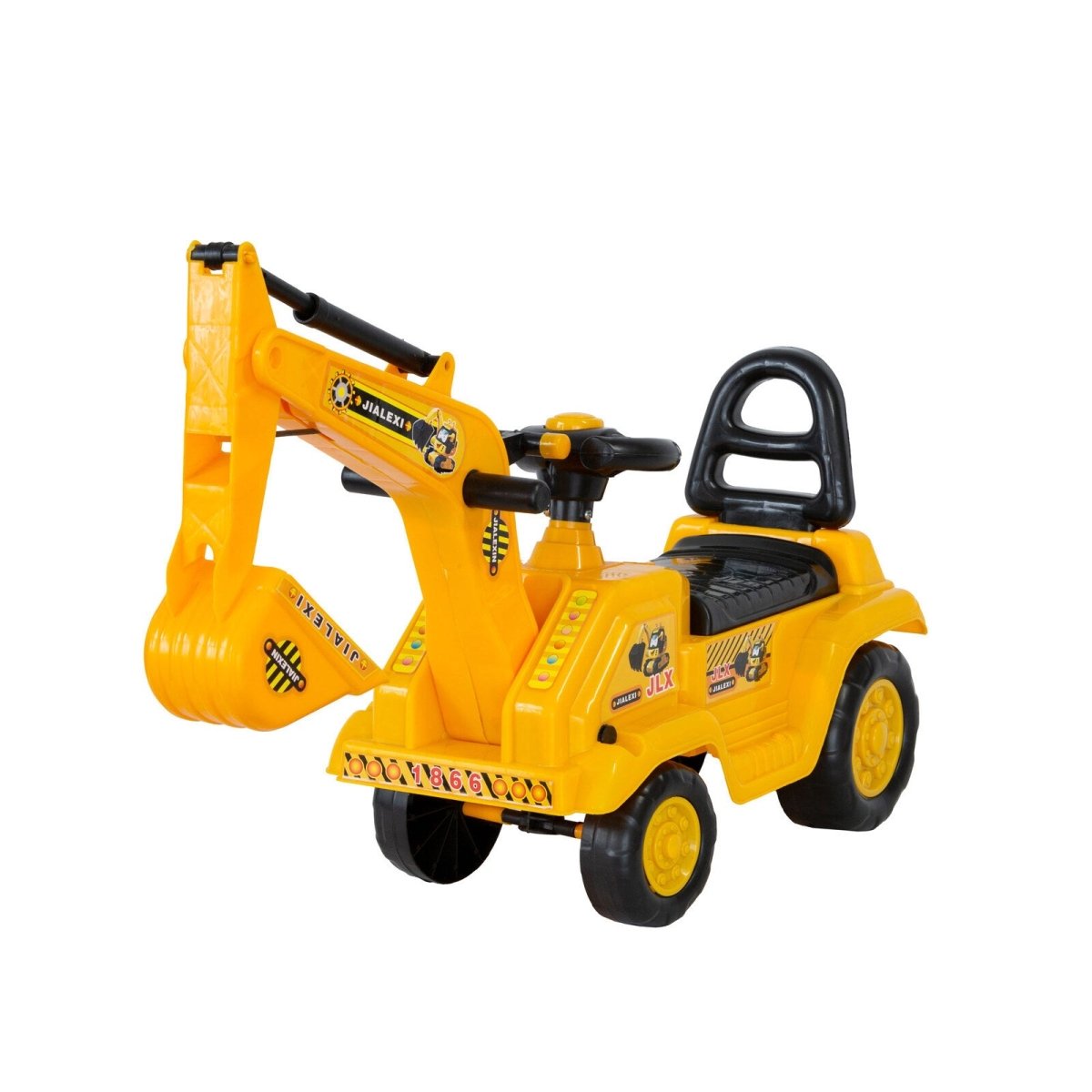 Ride - on Children’s Toy Excavator Truck (Yellow)