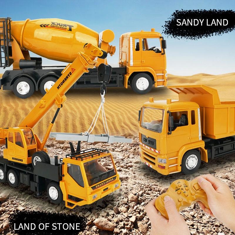 10-Ch Remote Control Mixer Truck - 2.4G Simulated Engineering Vehicle