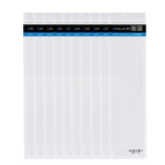 10-Pack Clear Front White Pearl Jewelry Zip Lock Bags - 34.5Cm X 9Cm With Hang Hole
