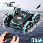 2.4G Amphibious Rc Vehicle - Green / Blue