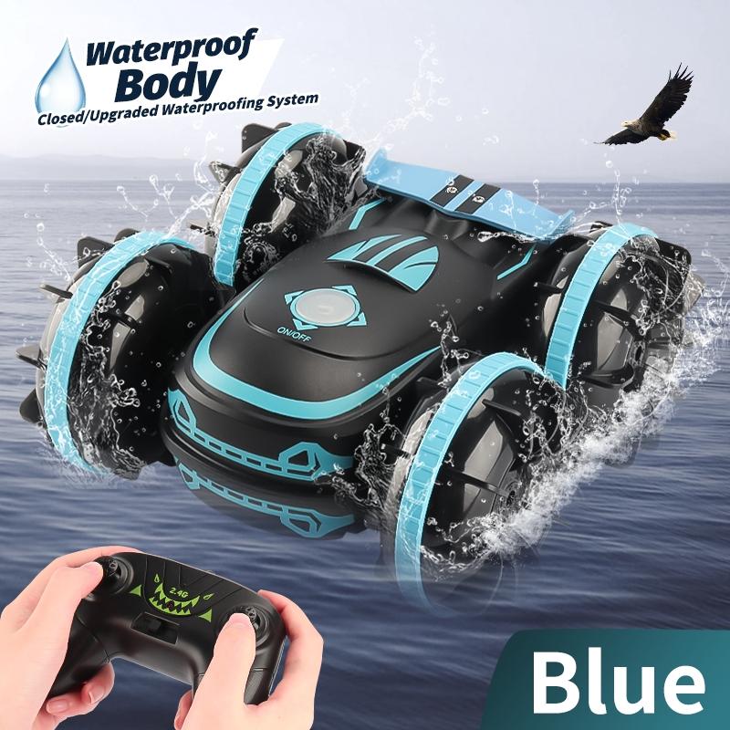 2.4G Amphibious Rc Vehicle - Green / Blue