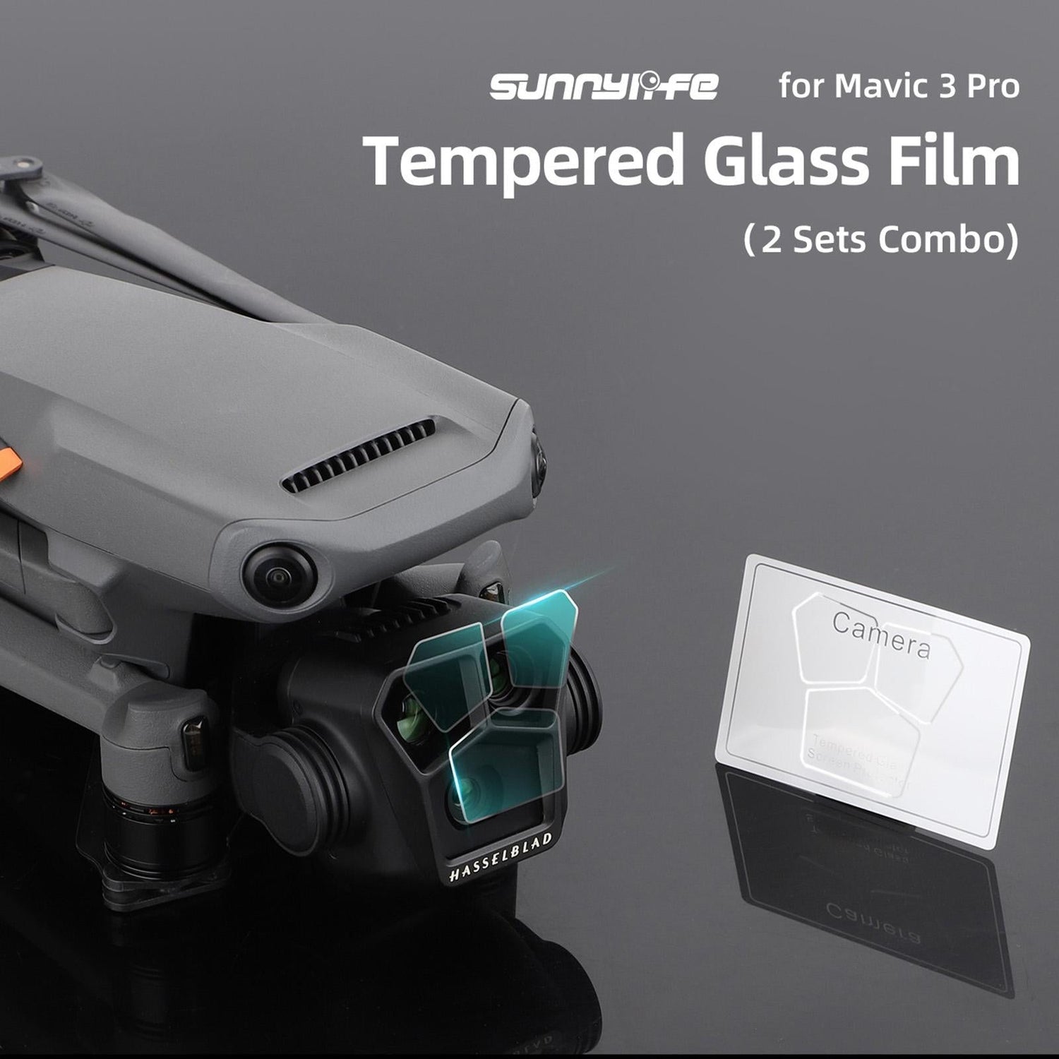 2-Pack Tempered Glass Film For Dji Mavic 3 Pro - Hd Explosion Proof