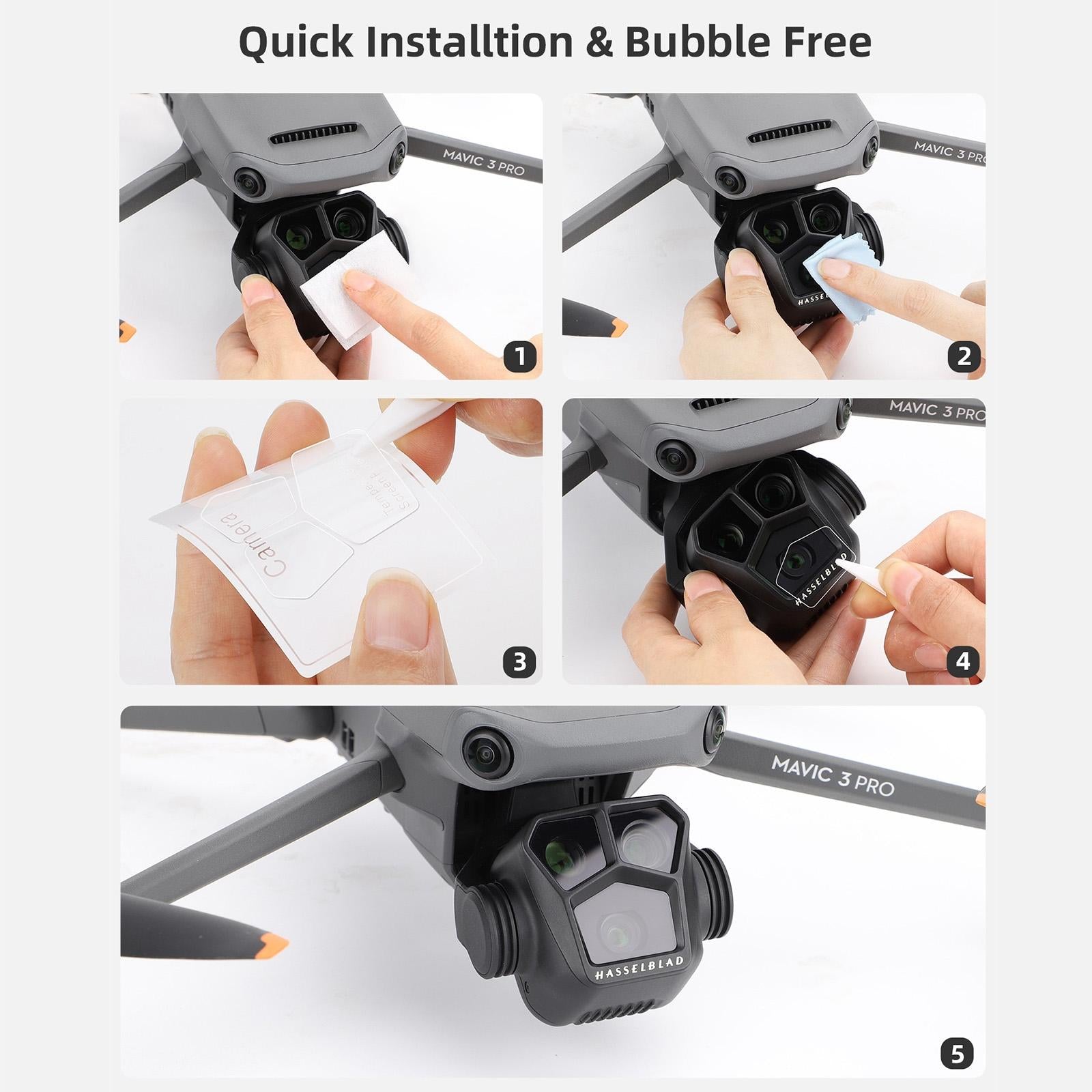 2-Pack Tempered Glass Film For Dji Mavic 3 Pro - Hd Explosion Proof