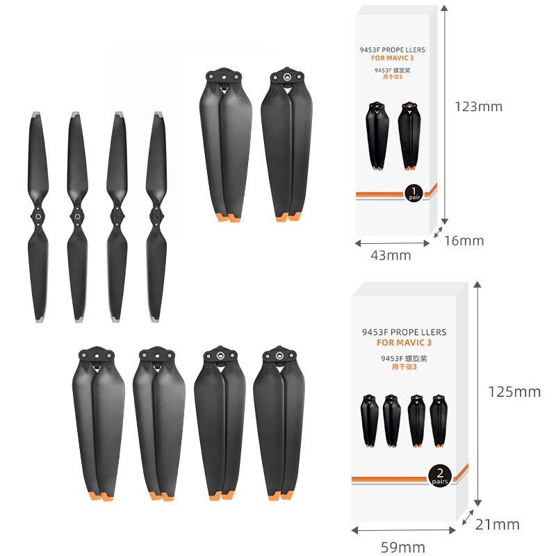 2 Sets Of Quick Release Paddle Blades For Mavic 3 - 9453F