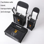 3-In-1 Mavic 3 Battery Storage Bags - Safe & Explosion-Proof