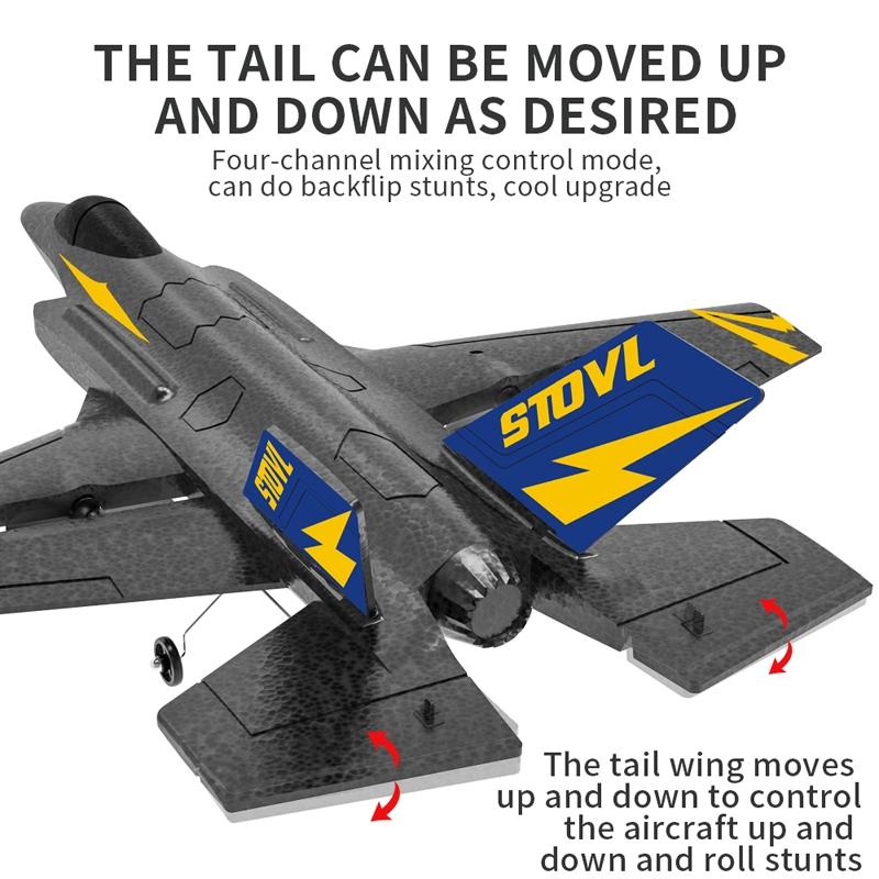 4-Channel Remote Control Stunt Tumbling Glider - Foam Model